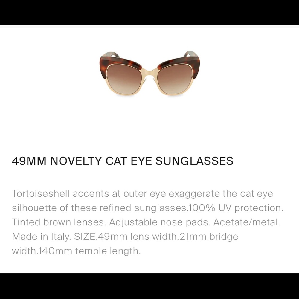 Pomellato 49mm Novelty Cat Eye Sunglasses, New View 6